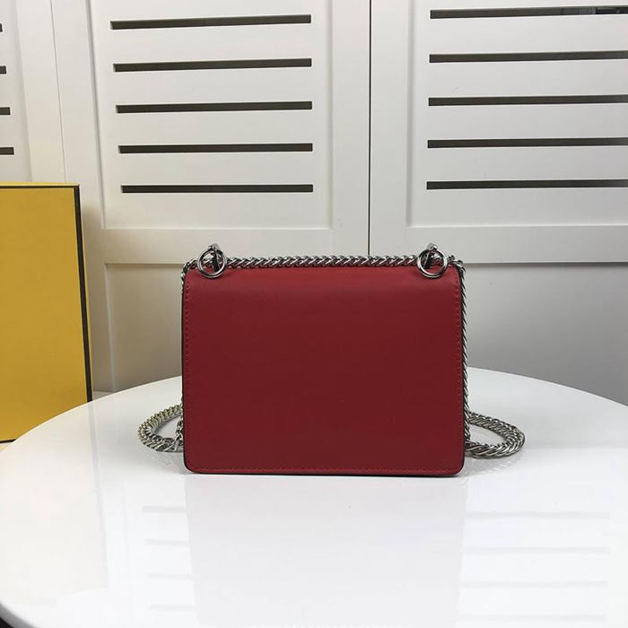 FENDI芬迪 新品小號 FEND時裝秀款 皮革手袋 斜挎手提包  fd1329