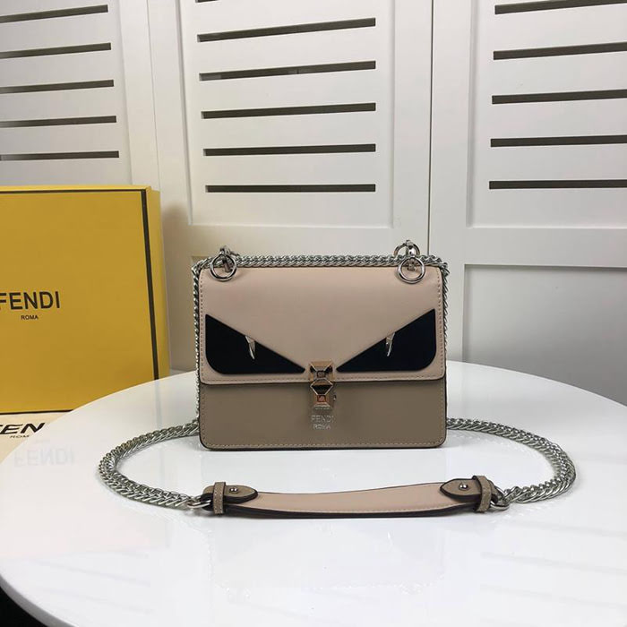 FENDI芬迪 新品小號 FEND時裝秀款 皮革手袋 斜挎手提包  fd1331