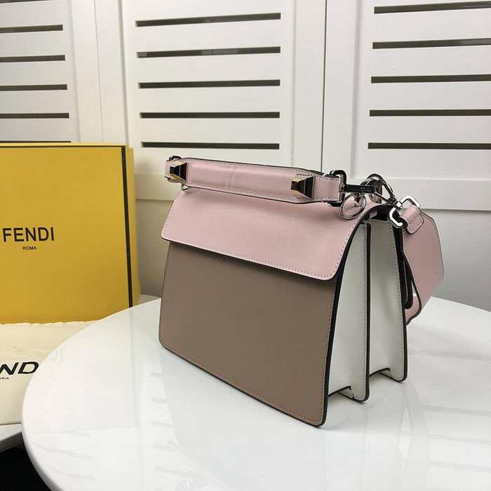 FENDI芬迪 時裝秀款 皮革手袋 可以斜挎或者手提  fd1375