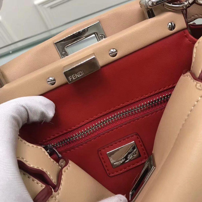 FENDI芬迪 最新款 火爆來襲 配以寶石和小牛皮花蕾 單手柄手提肩背包 015 fd1402