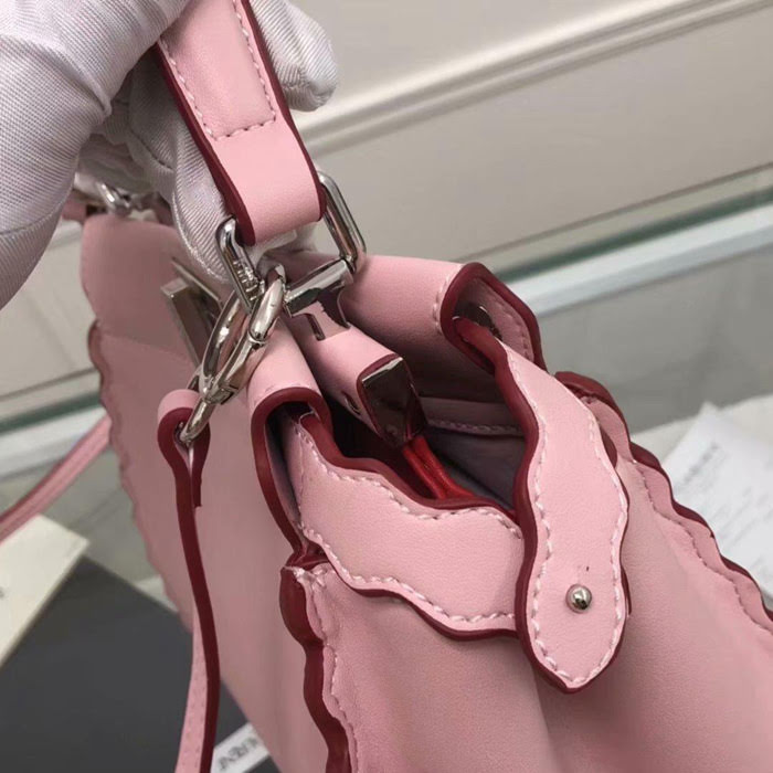 FENDI芬迪 最新款 火爆來襲 配以寶石和小牛皮花蕾 單手柄手提肩背包 015 fd1403