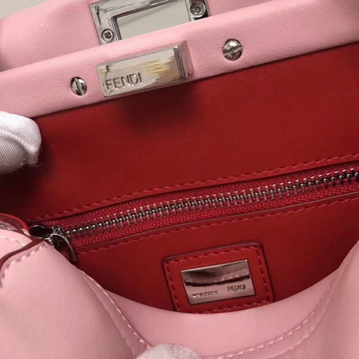 FENDI芬迪 最新款 火爆來襲 配以寶石和小牛皮花蕾 單手柄手提肩背包 015 fd1403
