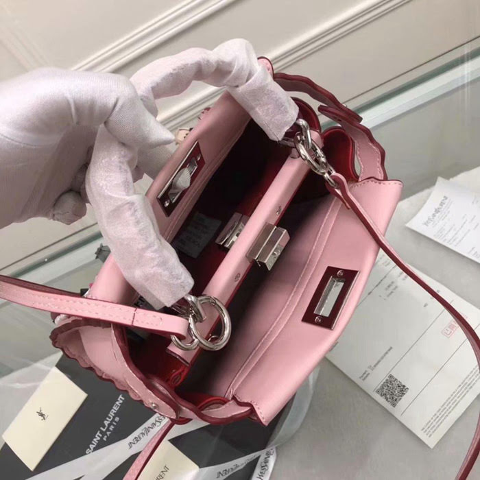 FENDI芬迪 最新款 火爆來襲 配以寶石和小牛皮花蕾 單手柄手提肩背包 015 fd1403