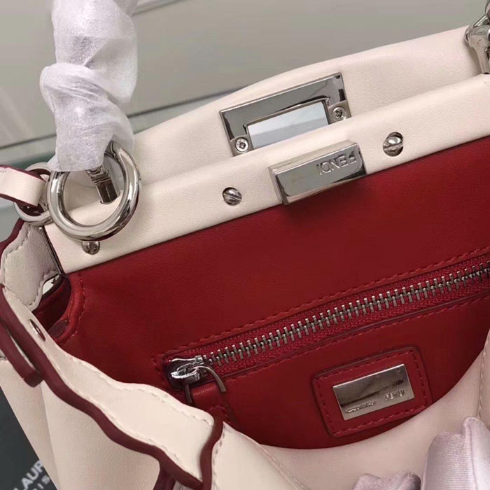 FENDI芬迪 最新款 火爆來襲 配以寶石和小牛皮花蕾 單手柄手提肩背包 015 fd1404