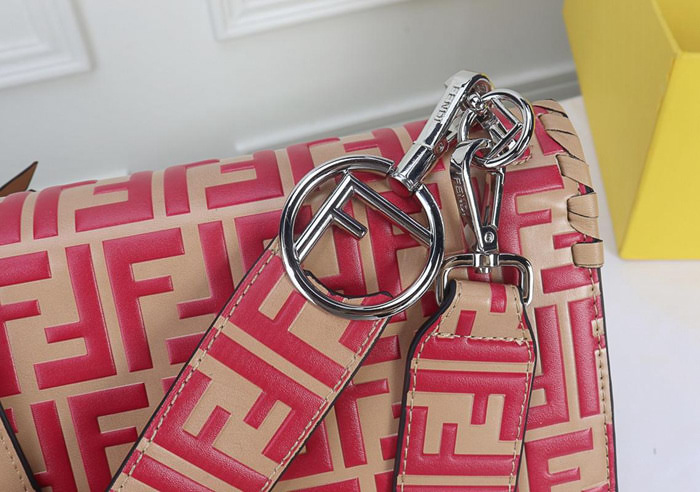 FENDI芬迪 原單爆款 kani 翻蓋手袋 翻蓋綴以同色系穿繩及小蝴蝶結 可斜背或手拿 fd1405