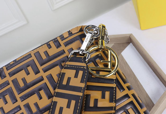 FENDI芬迪 原單爆款 kani 翻蓋手袋 翻蓋綴以同色系穿繩及小蝴蝶結 可斜背或手拿 fd1406