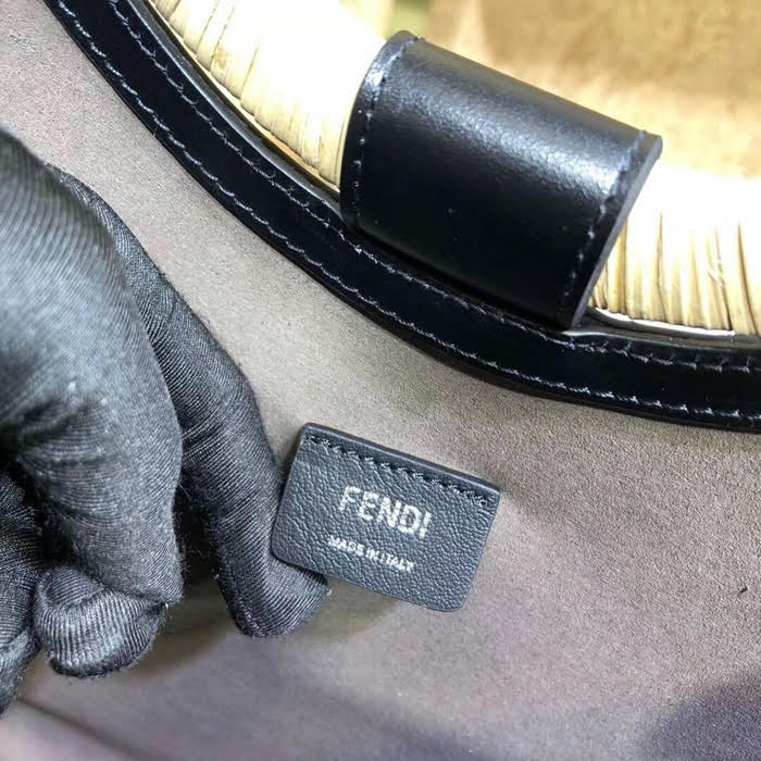 FENDI芬迪 RUNAWAY SHOPPING 大型款式購物袋 硬質橢圓形雙手挽 fd1418