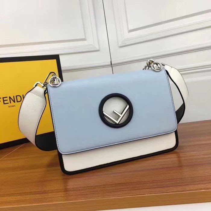 FENDI芬迪 大號fendi KAN I手袋 飾以最新FENDI F LOGO 可斜背或手拿 8806  fd1423