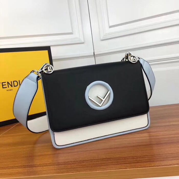 FENDI芬迪 大號fendi KAN I手袋 飾以最新FENDI F LOGO 可斜背或手拿 8808  fd1425