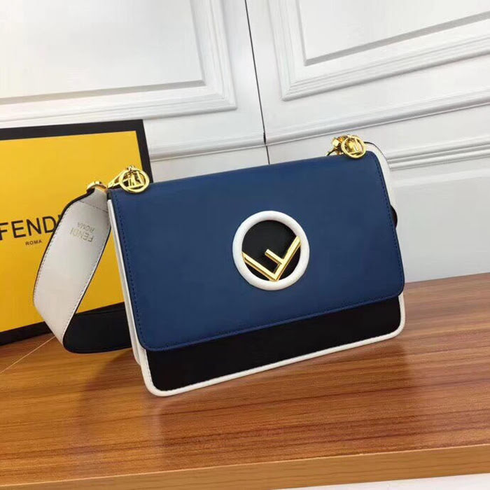 FENDI芬迪 大號fendi KAN I手袋 飾以最新FENDI F LOGO 可斜背或手拿 8809  fd1426