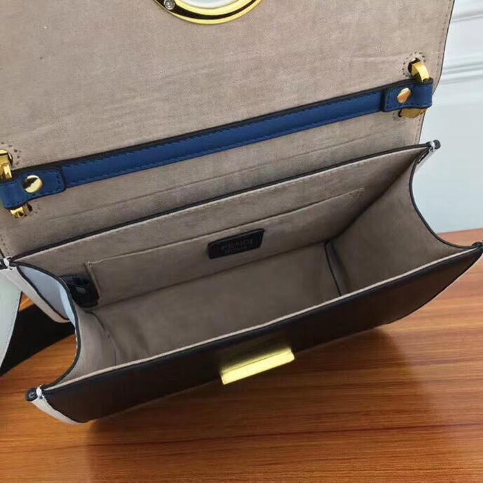 FENDI芬迪 大號fendi KAN I手袋 飾以最新FENDI F LOGO 可斜背或手拿 8809  fd1426