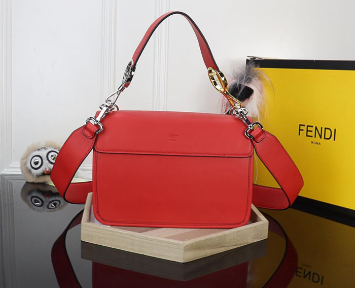 FENDI芬迪 最新系列 Kan I款0999 牛皮 秋冬最新五金扣 FENDI F LOGO  fd1478