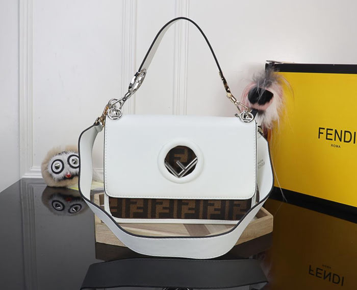 FENDI芬迪 最新系列 Kan I款0999 牛皮 秋冬最新五金扣 FENDI F LOGO  fd1479