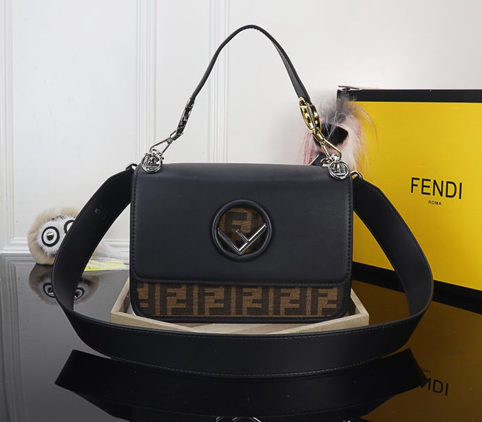 FENDI芬迪 最新系列 Kan I款0999 牛皮 秋冬最新五金扣 FENDI F LOGO  fd1480