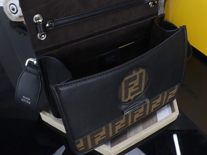 FENDI芬迪 最新系列 Kan I款0999 牛皮 秋冬最新五金扣 FENDI F LOGO  fd1480