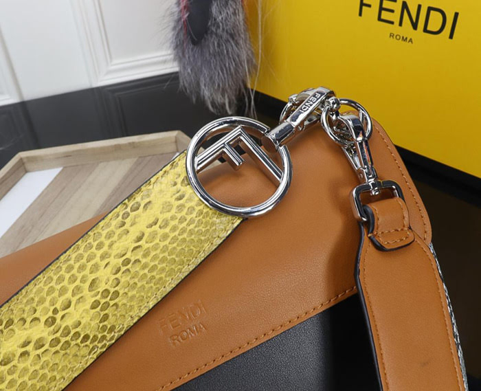FENDI芬迪 最新款對版 Fendi 最新系列 Kan I款0995 牛皮秋冬最新五金扣 FENDI F LOGO  fd1493