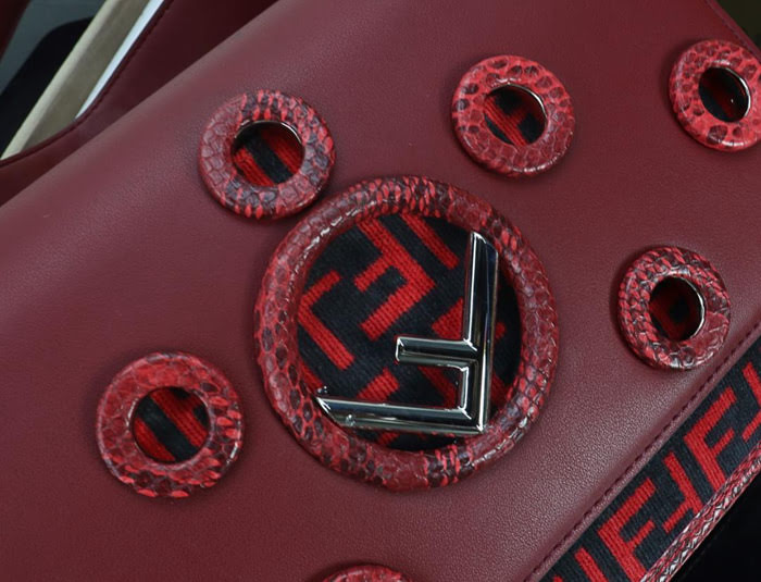 FENDI芬迪 最新款對版 Fendi 最新系列 Kan I款0995 牛皮秋冬最新五金扣 FENDI F LOGO  fd1494