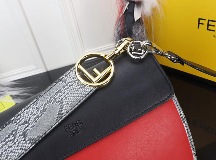 FENDI芬迪 最新款對版 Fendi 最新系列 Kan I款0995 牛皮秋冬最新五金扣 FENDI F LOGO  fd1495