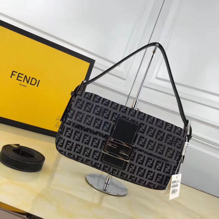 FENDI芬迪 小花法棍包 時尚手提肩背包  fd1514