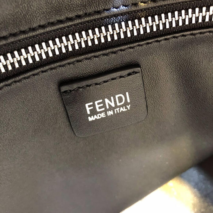 FENDI芬迪 配兩個可調整手把 內拉鏈口袋 大型方形手提袋 404M58  fd1632