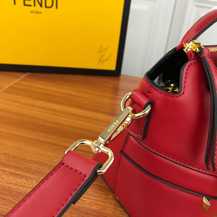 FENDI芬迪 芬家最具實力經典款式 摔紋牛皮 手提斜挎包 5510  fd1751