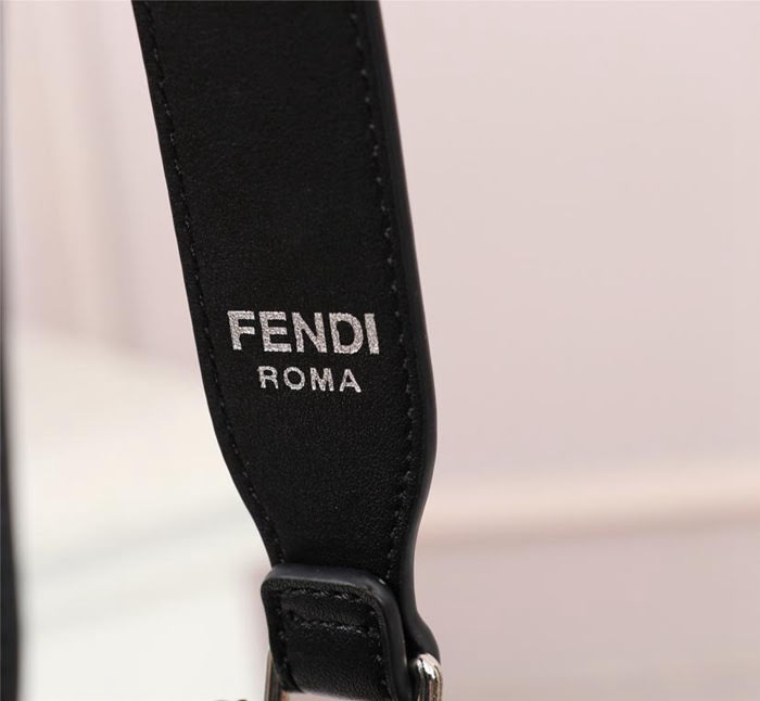 FENDI芬迪 升級版 Fendi 新款桶包 底部繡雙F 袋口收縮 單肩斜挎水桶包  fd1774