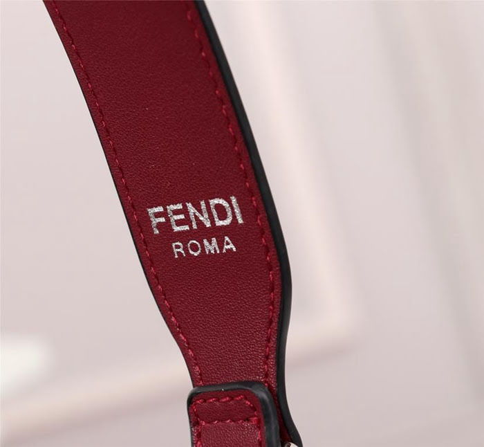 FENDI芬迪 升級版 Fendi 新款桶包 底部繡雙F 袋口收縮 單肩斜挎水桶包  fd1775