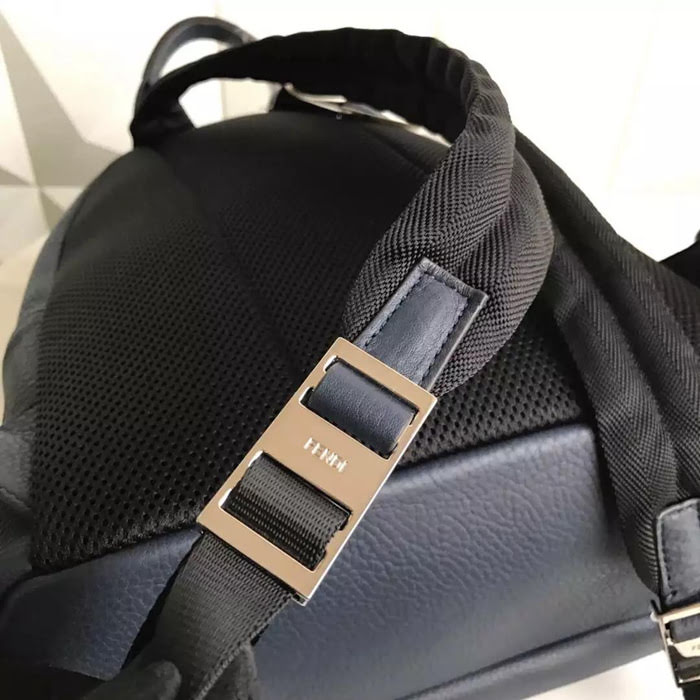 FENDI芬迪 239背包 帶打釘鑲嵌裝飾 BAG BUGS圖案雙肩包  fd1841