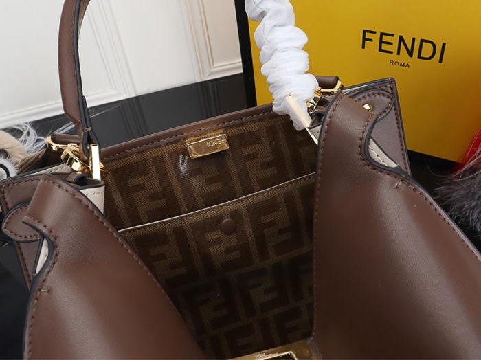 FENDI芬迪 全新Peekaboo X-Lite系列手袋 手提肩背包 3306  fd1859