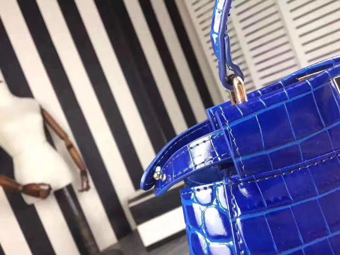FENDI芬迪 官網同步 小貓包鱷魚紋牛皮 舒淇 姚晨同款 手提肩背包  fd1863