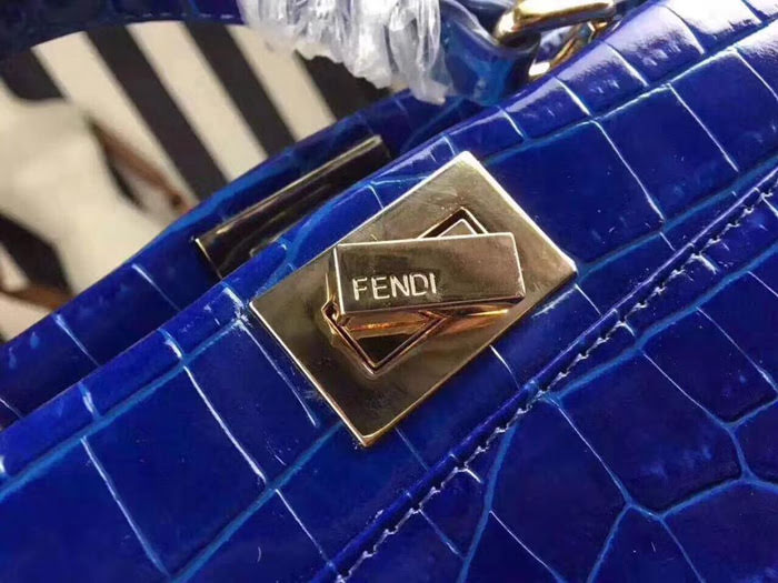 FENDI芬迪 官網同步 小貓包鱷魚紋牛皮 舒淇 姚晨同款 手提肩背包  fd1863