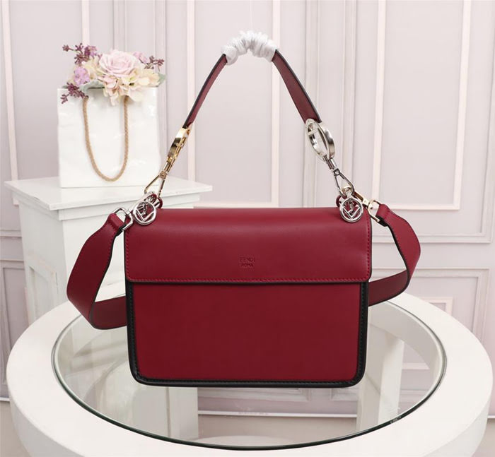 FENDI芬迪 FENDI KAN I手袋 飾以最新FENDI F LOGO 經典雙F圖案 可斜背或手拿  fd1897