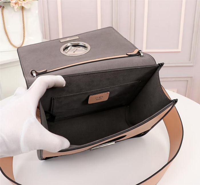 FENDI芬迪 FENDI KAN I手袋 飾以最新FENDI F LOGO 經典雙F圖案 可斜背或手拿  fd1899