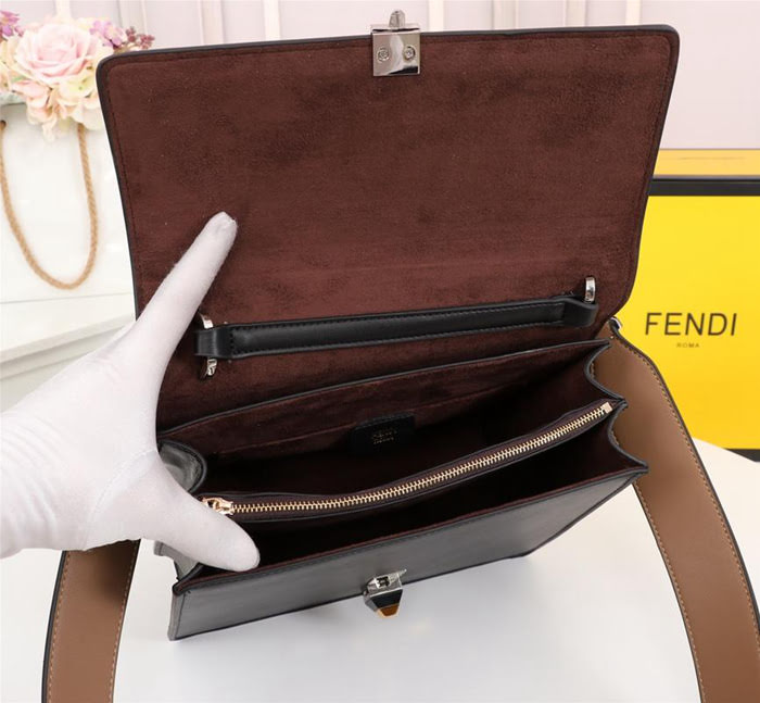 FENDI芬迪 全新長方形Logo模式 滿滿的F字母 鏈條斜背包 8826小號  fd1939
