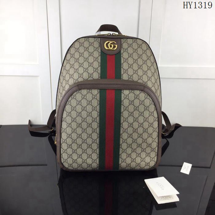 GUCCI古馳 新款 專櫃品質 頂級原單 實物實拍 547967啡色 百搭款雙肩包HY1319