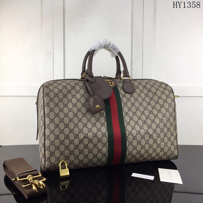 GUCCI古馳 新款 專櫃品質 原單 547953啡 手提袋 旅行袋HY1358