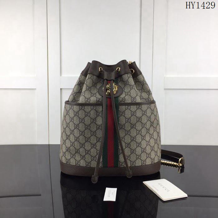 GUCCI古馳 新款 專櫃品質 原單 553961 啡Pvc啡皮 時尚 女款肩背包HY1429