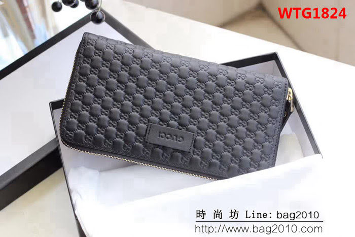 GUCCI古馳 專櫃品質 進口牛皮 男士長錢包 449391 WTG1824