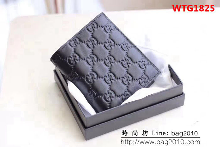 GUCCI古馳 專櫃品質 進口牛皮 男士短錢夾 407416 WTG1825