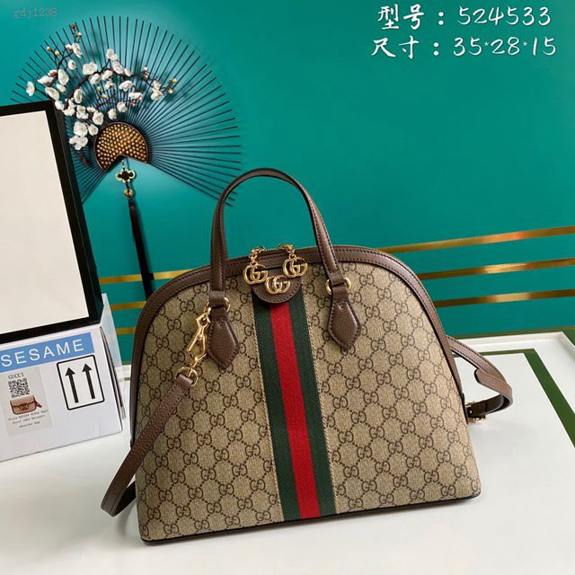Gucci古馳包包 G家新款女包 款號:524533 古奇手提肩背女包 Gucci貝殼包  gdj1238