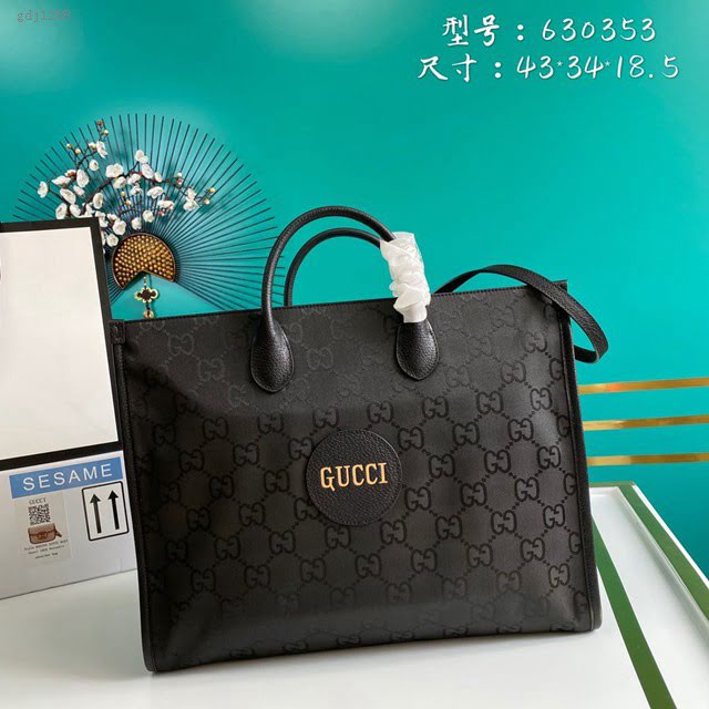 Gucci古馳包包 G家新款男包 款號:630353 古奇新款男士手提袋 Gucci大號克色手袋  gdj1258