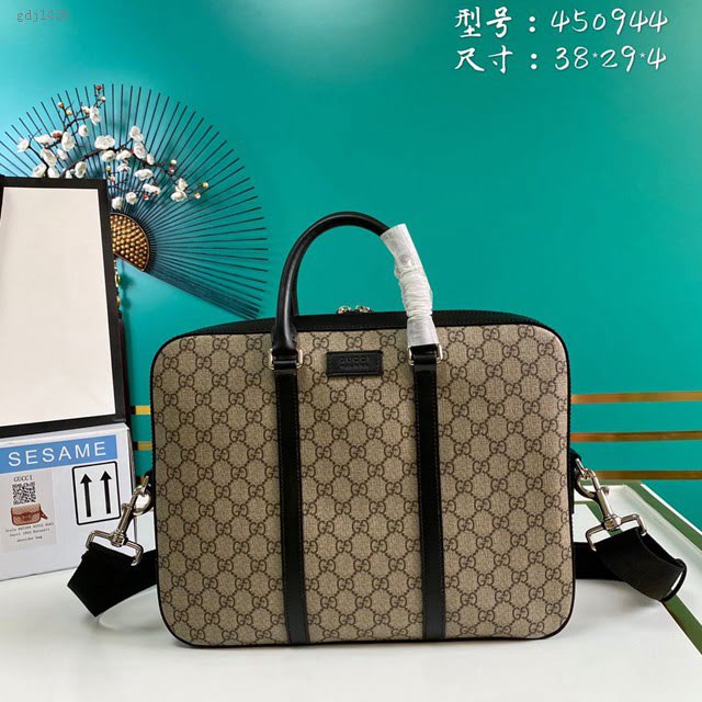 Gucci古馳包包 G家新款男包 450944 古奇男士手提公事包 gdj1428
