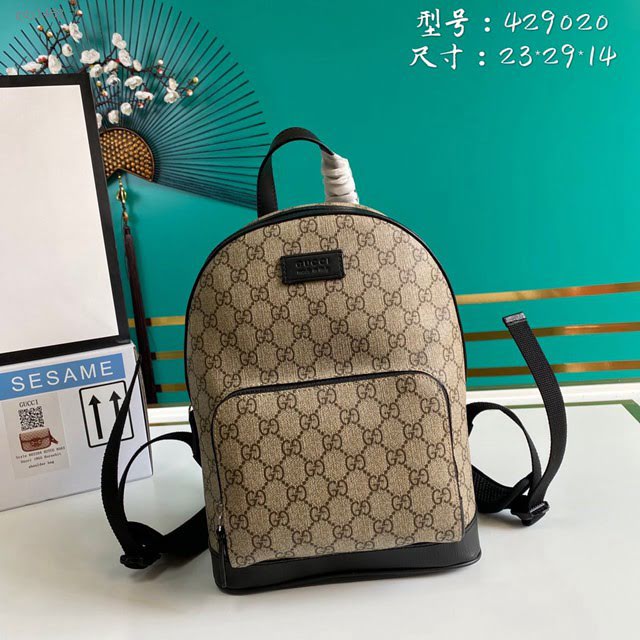 Gucci古馳包包 G家新款雙肩包 429020 古奇男士雙肩後背包 gdj1468