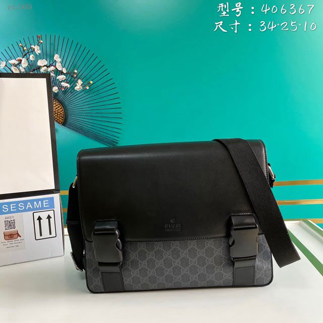 Gucci古馳包包 G家新款男包 406367 古奇男士肩背斜挎包 gdj1489