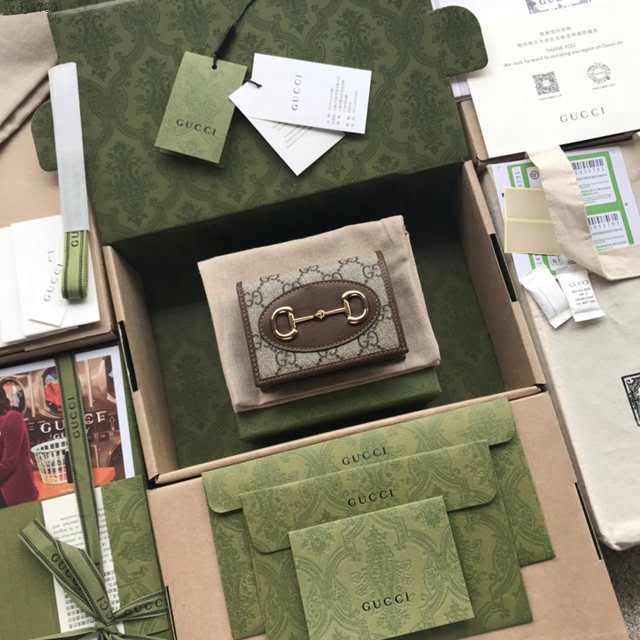 Gucci原厂皮包包 古驰女Jackie 1961马衔扣翻盖钱包 Gucci短夹零钱包 621887  gdj1730