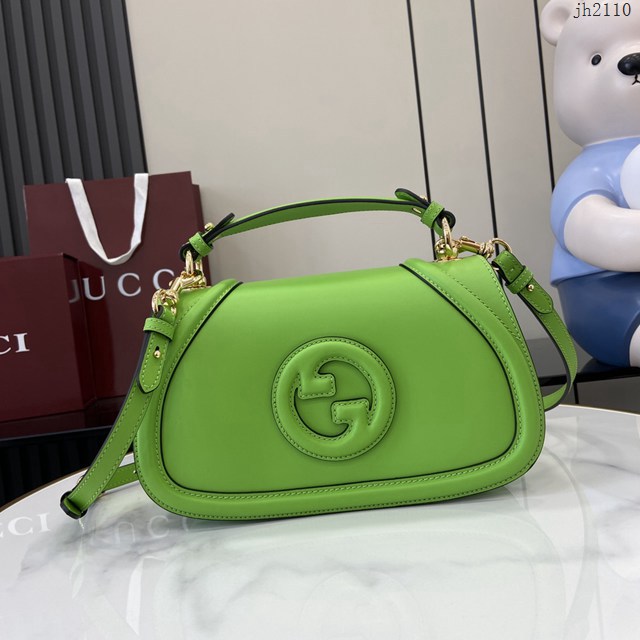 Gucci專櫃古馳最新款Blondie系列小號肩背包原廠皮手提女包 jh2110型號：815714
