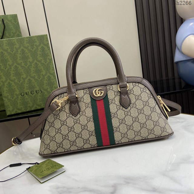 Gucci專櫃古馳最新款Ophidia系列小號手提包肩背腋下包 jh2266型號：795249