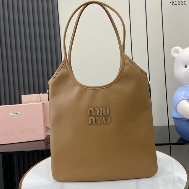 miumiu專櫃繆繆最新款女士IVY牛皮托特單肩包 jh2330型號：500231