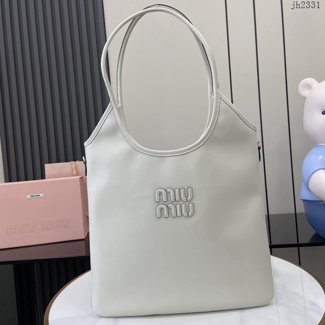 miumiu專櫃繆繆最新款女士IVY牛皮托特單肩包 jh2331型號：500231