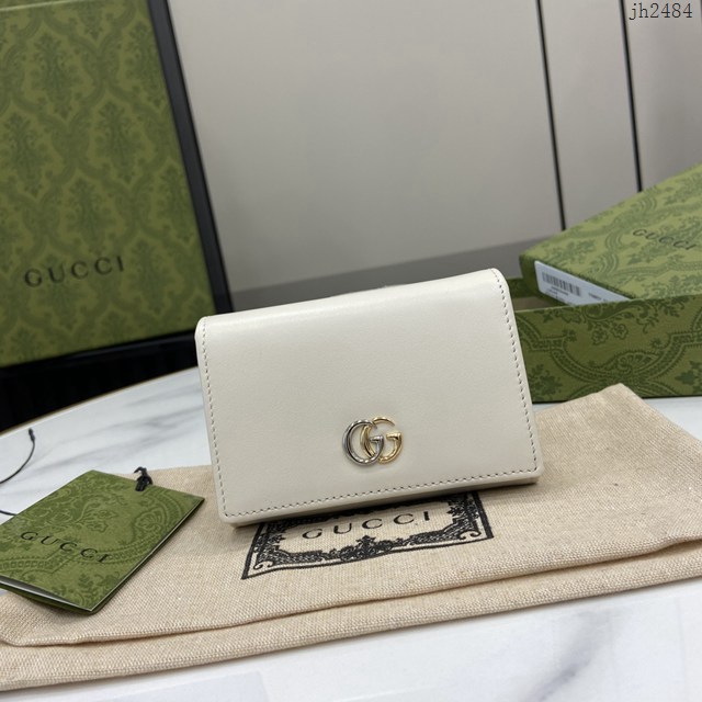 Gucci專櫃古馳最新款Marmont系列卡片夾短夾錢包卡包 jh2484型號：790067